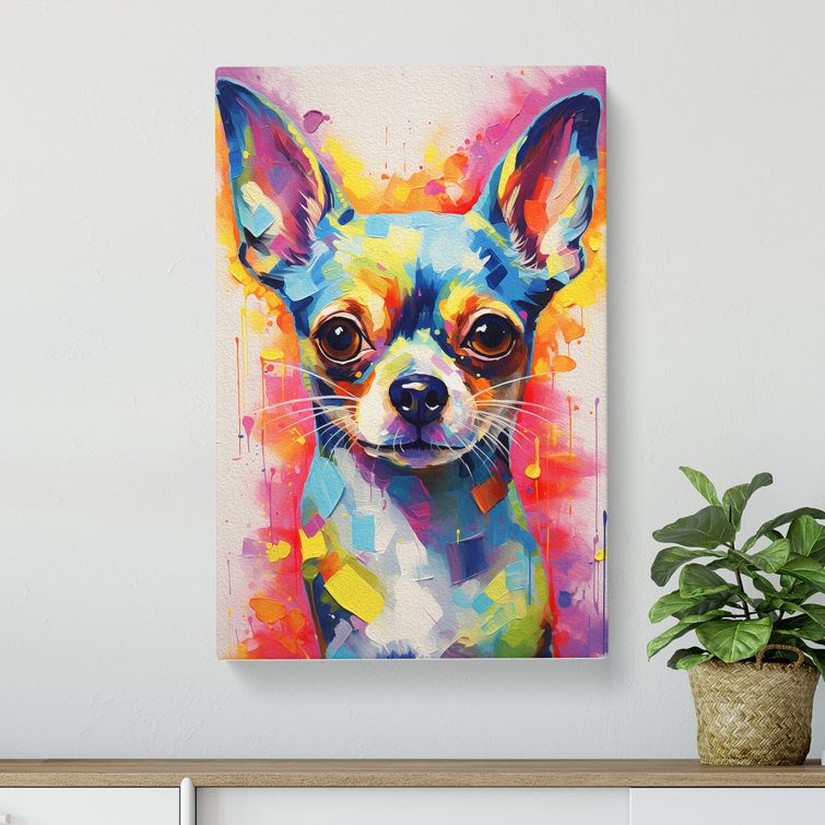 Abstract store chihuahua paintings